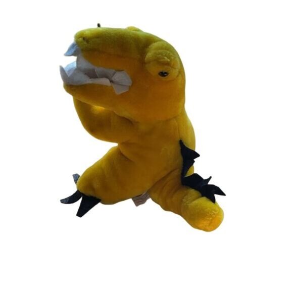 Yellow Dinosaur Plush Toy By Pacific Plush - Picture 1 of 5